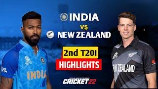 India vs New Zealand 2nd T20 Highlights 2023  IND vs NZ 2nd T20 Highlights  Hotstar  Cricket 22