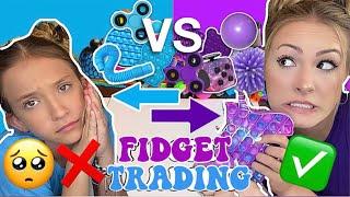 FIDGET TRADING - BLUE VS PURPLE  *I GOT SCAMMED* 