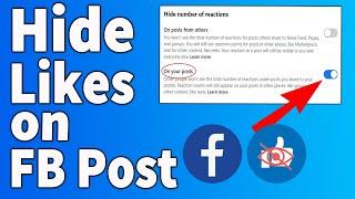 How to hide likes on Facebook post update 2024