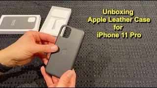 Unboxing Apple Leather Case for iPhone 11 Pro