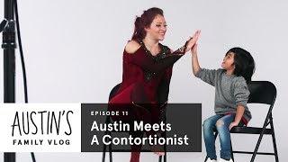 Austin Meets Contortionist  Austin Vlog  HiHo Kids