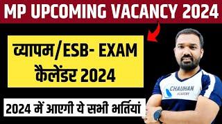 मप्र मे आने वाली भर्तियां 2024  ESB Calendar 2024  Mp Upcoming Vacancy 2024  Mp New Vacancy 2024