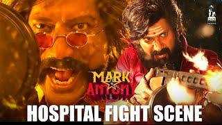 Hospital Fight Scene  Mark Antony  Vishal  SJ Suryah  Adhik  GV Prakash