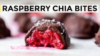 CHOCOLATE COVERED RASPBERRY CHIA DROPS  just 5-ingredients