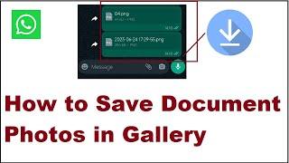 How to Save Document Photos in Gallery