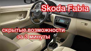 Шкода Фабия скрытые возможности  Дополнительные функции Skoda Fabia