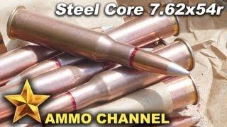 AMMOTEST 7.62x54r Steel Core ammo penetration tests