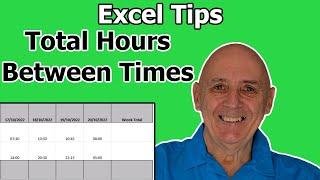 Excel Tip - Total Hours Between Times Crossing over Midnight into Next Day