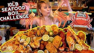 10LB SEAFOOD BOIL MUKBANG CHALLENGE? at the Juicy Seafood in Columbus Georgia #RainaisCrazy