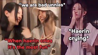 NewJeans HANNI and DANIELLE shared that they find it funny when HAERIN cries