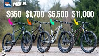 $650 Vs $11000 Mountain Bikes