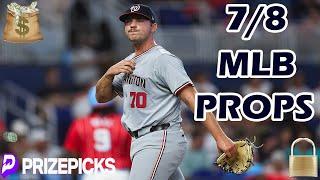 PRIZEPICKS MLB PICKS  MONDAY 7824  MLB PLAYER PROPS PICKS  MLB PROPS & BETS TODAY