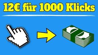 Verdiene 12€ für 1000 Klicks mit Linkvertise 