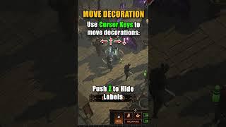 PoE - Move Hideout Objects EASILY  #pathofexile #poe #shorts