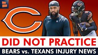 MAJOR Bears vs. Texans Injury News Ft. Keenan Allen Rome Odunze Dalton Schultz & Nico Collins