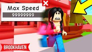 NEW BANNED SPEED GLITCH in Roblox Brookhaven