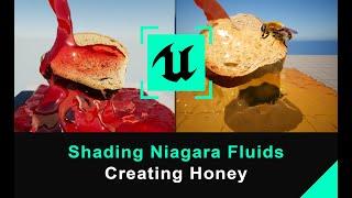 Unreal Engine 5 Tutorial - Shading Niagara Fluids - Honey