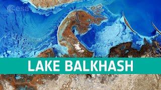 Earth from Space Lake Balkhash