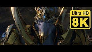 Starcraft II Legacy of the void opening cinematic 8K Upscale with Machine Learning AI