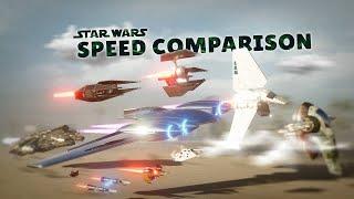 SPEED COMPARISON 3D  Star Wars