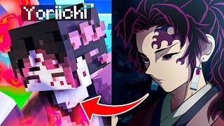 I Became The NUMBER 1 Demon Slayer YORIICHI in Minecraft Demon Slayer Mod