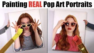 Painting our own POP ART Portrait Canvases  R Studios