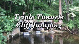 Triple Tunnels Cliff Jumping