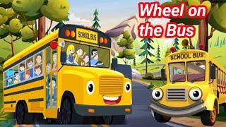 Wheels on the bus  Wheels on bus rhymes  wheels on the bus cartoon rhymes