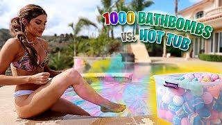 DO NOT PUT 1000 BATH BOMBS IN A HOT TUB ft. Molly Eskam