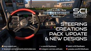 American Truck Simulator - Steering Creations Pack Update & New Designs