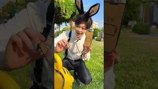 CHARGE ONE’S CARDBOARD iPhone IN THE PARK！#asmr