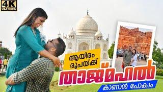 ആയിരം രൂപക്ക് താജ് മഹൽ കാണാന്‍ പോകാം  Taj Mahal Malayalam Video  Agra Fort  Agra Tourist Places