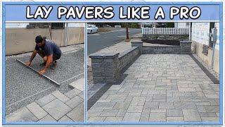 How To Square Screed & Lay a Paver Patio