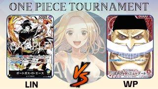 ワンピカード  ONE PIECE CARD GAME TOURNAMENT   青黄エース VS 赤白ひげ 