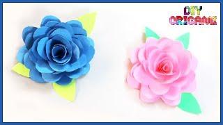 How To Make An Origami Paper Rose - DIY Paper Rose