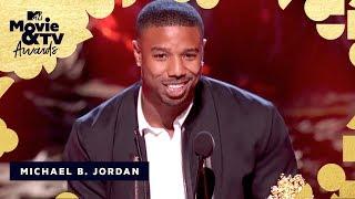 Michael B. Jordan Accepts the Award for Best Villain  2018 MTV Movie & TV Awards