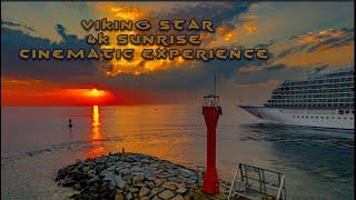 Viking Star Cruise Ship - Cinematic Sunrise 4K Drone Experience