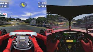 Evolution of Cockpit View in F1 Racing Games 1997 - 2024