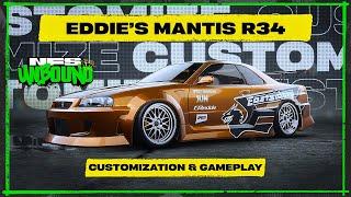 NFS Unbound - Eddies Nissan Skyline R34 Mantis Kit Customization and Gameplay
