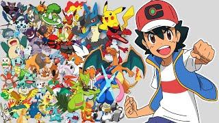 Todos los Pokemon de Ash y sus Evoluciones Kanto a Galar