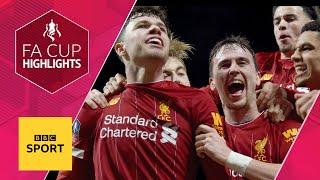 Liverpool youngsters win as VAR denies Shrewsbury at Anfield  FA Cup Fourth Round  BBC Sport