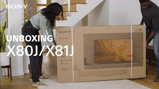 Unboxing Sony BRAVIA® XR X80JX81J TV