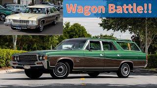 Battle of the 1973 Wagons AMC Ambassador Brougham vs. Chevrolet Caprice Estate Wagon