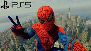 Spider-Man Remastered - Amazing Suit Free Roam Gameplay PS5 60FPS