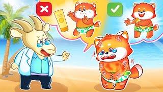 Zee Zee Got A Sunburn  Funny Kids Songs And Nursery Rhymes  Video for Kids by Lucky Zee Zee