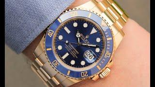 ROLEX Submariner Date 18CT Yellow Gold Blue Dial 116618LB Review