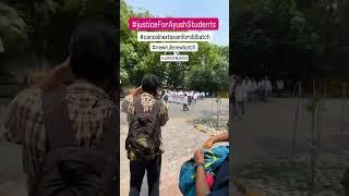 NEW BATCHES NEW RULES  ALL INDIA AYUSH STUDENTS PROTEST AT JANTRA MANTRA DELHI #news#shorts #next