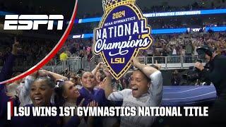 Haleigh Bryant & Aleah Finnegan emotional after LSU wins 1st gymnastics national championship 