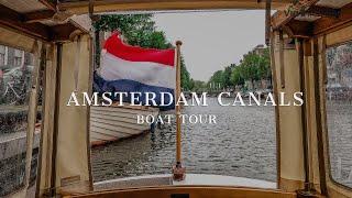 Amsterdam Canal Cruise Tour  Boating the Canals in 4K UHD