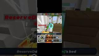 1 HP CLUTCH #bedwars #blockmango #clutch #pvp #godmode